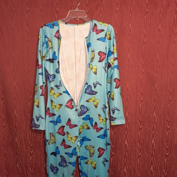 NWOR BUTTERFLY PAJAMAS WITH ZIP CLOSURE YOUTH - Picture 3 of 8